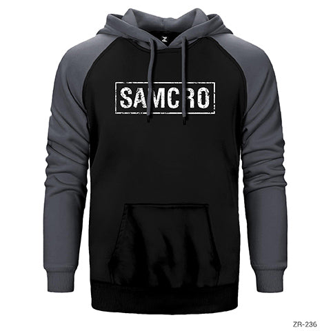 SAMCRO Çift Renk Reglan Kol Sweatshirt / Hoodie