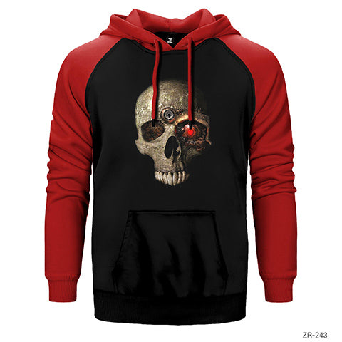 Terminatör Kuru Kafa Çift Renk Reglan Kol Sweatshirt / Hoodie