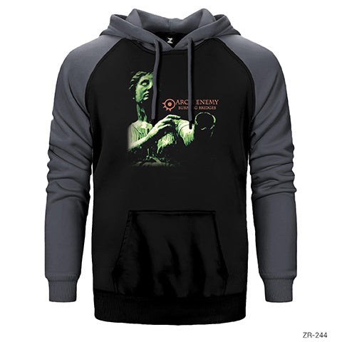 Arch Enemy Burning Bridges Çift Renk Reglan Kol Sweatshirt / Hoodie