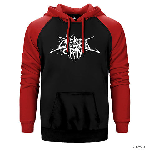 Chelsea Grin Logo Çift Renk Reglan Kol Sweatshirt / Hoodie
