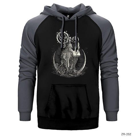 Opeth Çift Renk Reglan Kol Sweatshirt / Hoodie