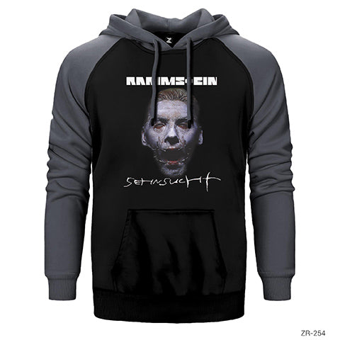 Rammstein Sehnsucht Çift Renk Reglan Kol Sweatshirt / Hoodie