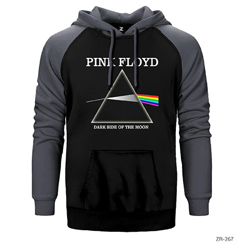 Pink Floyd Dark Side Çift Renk Reglan Kol Sweatshirt / Hoodie