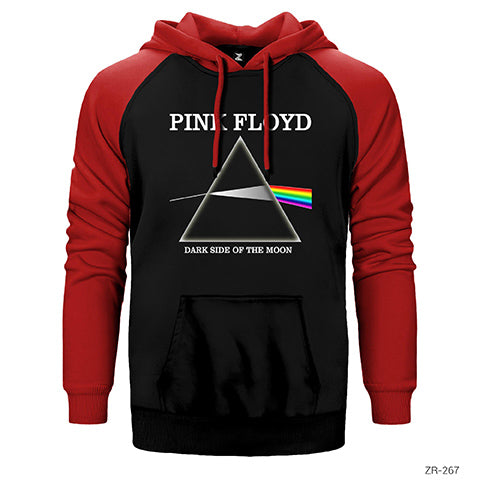 Pink Floyd Dark Side Çift Renk Reglan Kol Sweatshirt / Hoodie