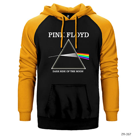 Pink Floyd Dark Side Çift Renk Reglan Kol Sweatshirt / Hoodie