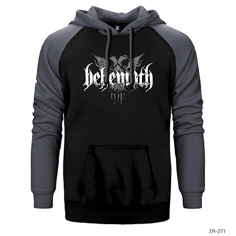 Behemoth Group Çift Renk Reglan Kol Sweatshirt / Hoodie