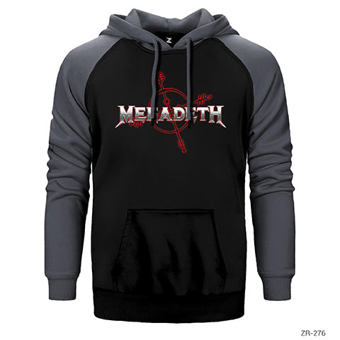 Megadeth Cryptic Çift Renk Reglan Kol Sweatshirt / Hoodie