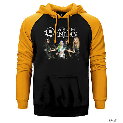 Arch Enemy Group Çift Renk Reglan Kol Sweatshirt / Hoodie