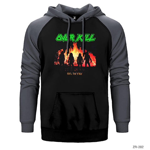 Overkill Feel the Fire Çift Renk Reglan Kol Sweatshirt / Hoodie