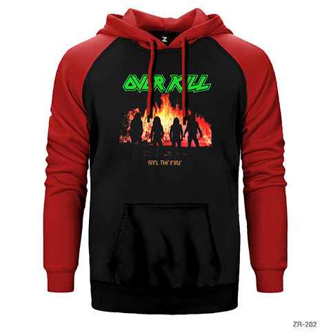 Overkill Feel the Fire Çift Renk Reglan Kol Sweatshirt / Hoodie