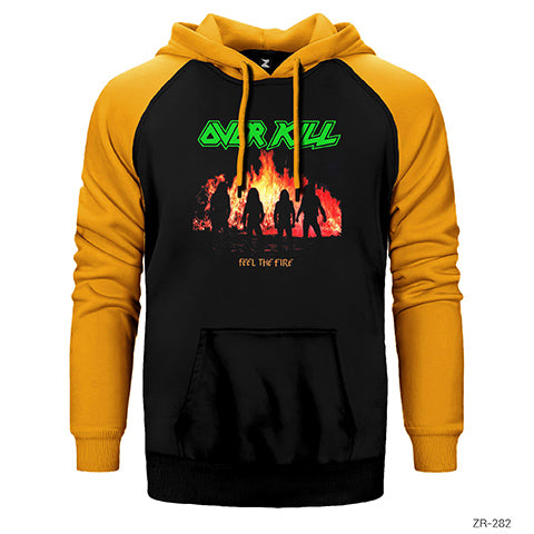 Overkill Feel the Fire Çift Renk Reglan Kol Sweatshirt / Hoodie