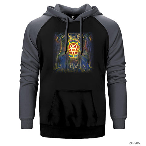 Anthrax Çift Renk Reglan Kol Sweatshirt / Hoodie