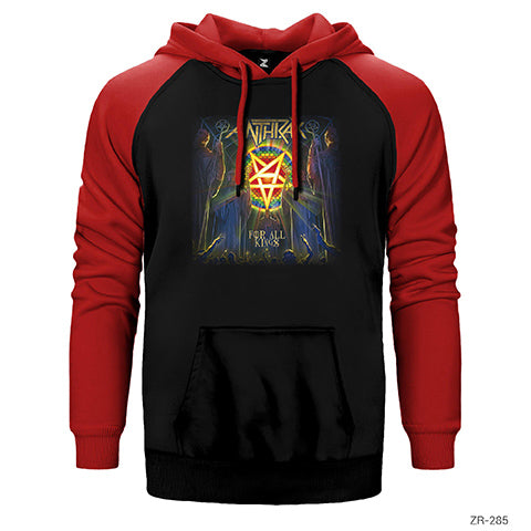 Anthrax Çift Renk Reglan Kol Sweatshirt / Hoodie