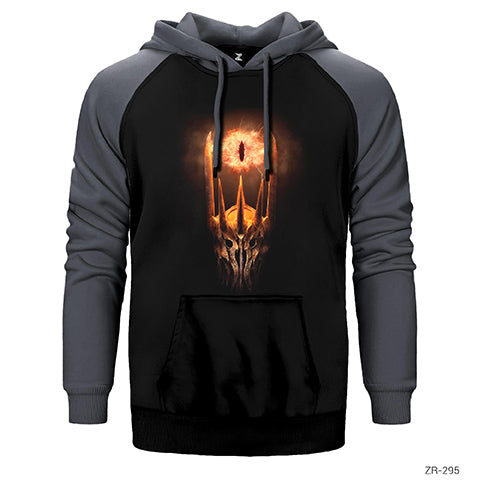 Lord Of The Rings Sauron Çift Renk Reglan Kol Sweatshirt / Hoodie
