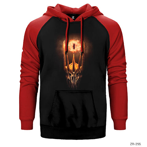 Lord Of The Rings Sauron Çift Renk Reglan Kol Sweatshirt / Hoodie