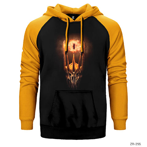 Lord Of The Rings Sauron Çift Renk Reglan Kol Sweatshirt / Hoodie