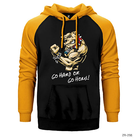Fitness Hardline Dog Çift Renk Reglan Kol Sweatshirt / Hoodie