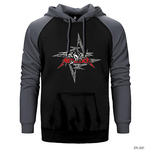 Metallica Seek And Destroy Blade Çift Renk Reglan Kol Sweatshirt / Hoodie