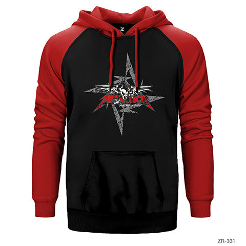 Metallica Seek And Destroy Blade Çift Renk Reglan Kol Sweatshirt / Hoodie