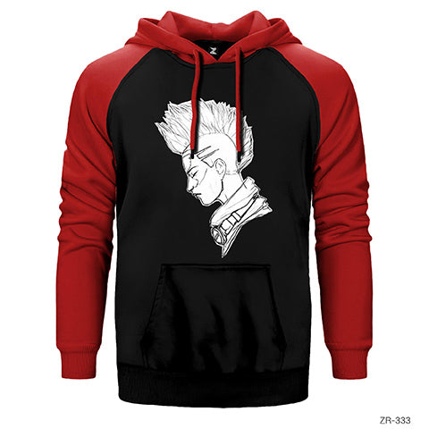 Ekko Çift Renk Reglan Kol Sweatshirt / Hoodie