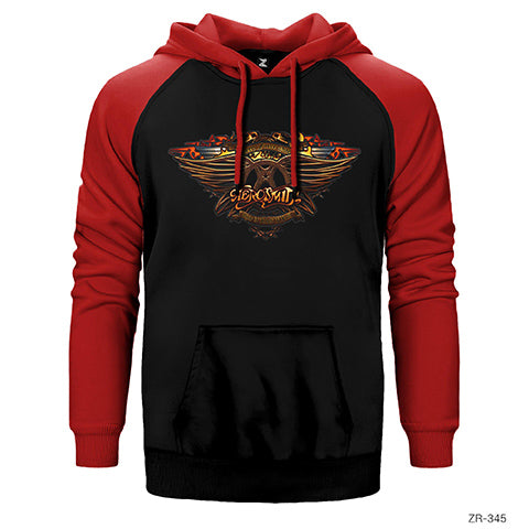 Aerosmith Force One Çift Renk Reglan Kol Sweatshirt / Hoodie