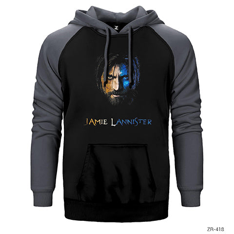 Game Of Thrones Jamie Lannister Çift Renk Reglan Kol Sweatshirt / Hoodie