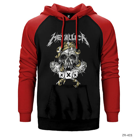 Metallica XXX Çift Renk Reglan Kol Sweatshirt / Hoodie