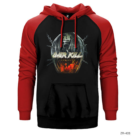 Overkill Iron Bound Çift Renk Reglan Kol Sweatshirt / Hoodie