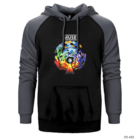 Muse The Resistance Cover Çift Renk Reglan Kol Sweatshirt / Hoodie