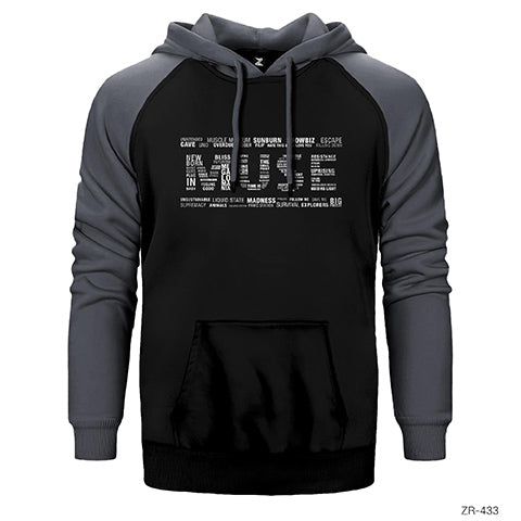 Muse Songs Logo Çift Renk Reglan Kol Sweatshirt / Hoodie