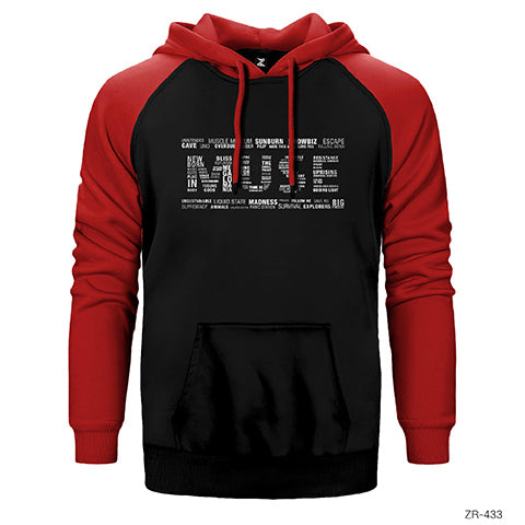 Muse Songs Logo Çift Renk Reglan Kol Sweatshirt / Hoodie