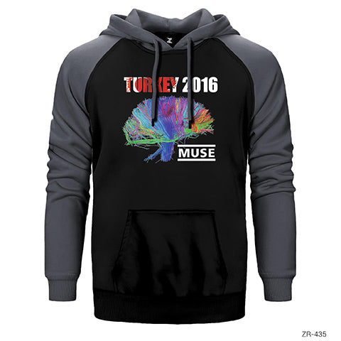 Muse Türkiye 2016 Çift Renk Reglan Kol Sweatshirt / Hoodie