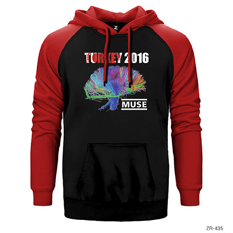 Muse Türkiye 2016 Çift Renk Reglan Kol Sweatshirt / Hoodie