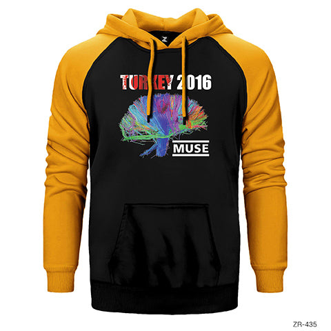 Muse Türkiye 2016 Çift Renk Reglan Kol Sweatshirt / Hoodie