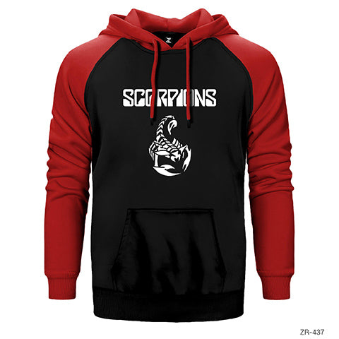 Scorpions Classic Çift Renk Reglan Kol Sweatshirt / Hoodie