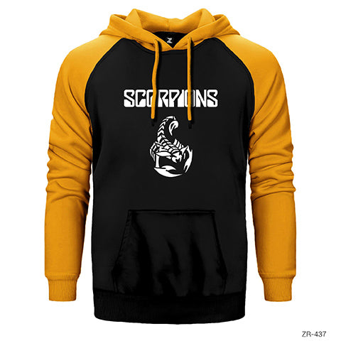 Scorpions Classic Çift Renk Reglan Kol Sweatshirt / Hoodie