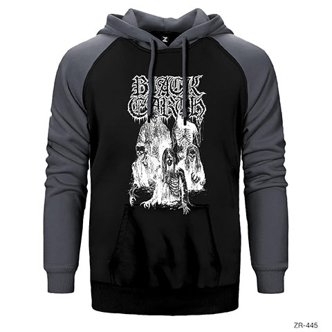 Black Earth Çift Renk Reglan Kol Sweatshirt / Hoodie