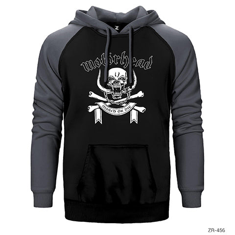MotörHead Çift Renk Reglan Kol Sweatshirt / Hoodie