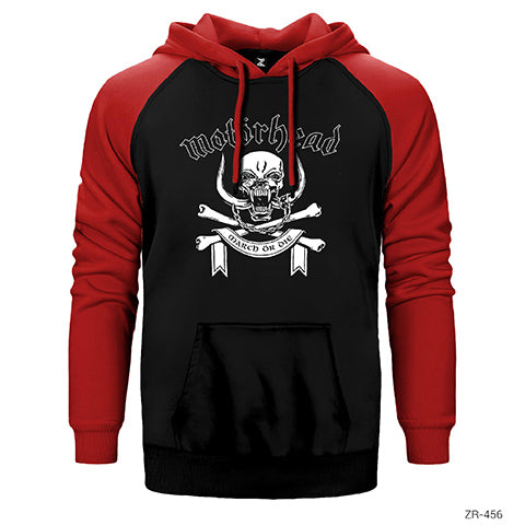 MotörHead Çift Renk Reglan Kol Sweatshirt / Hoodie