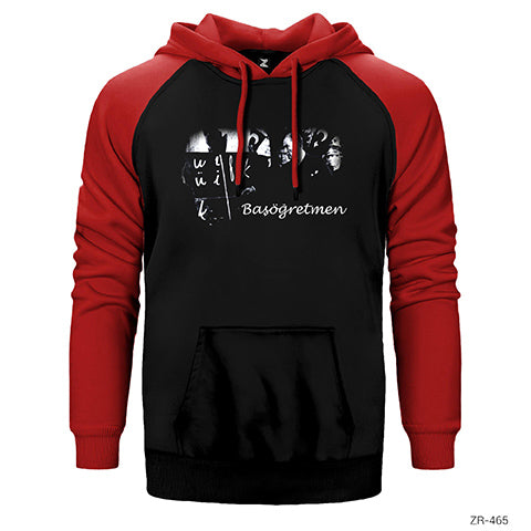 Atatürk Başöğretmen Çift Renk Reglan Kol Sweatshirt / Hoodie