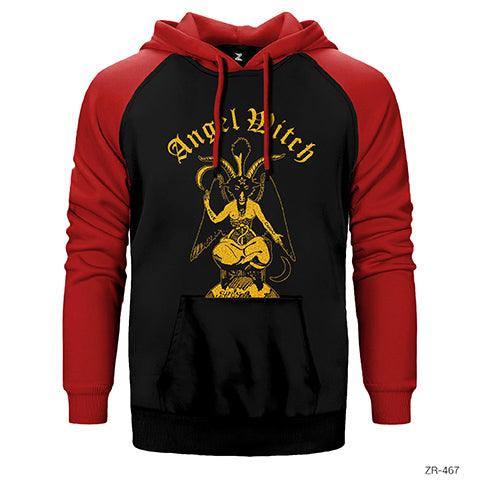 Angelwitch Satan Çift Renk Reglan Kol Sweatshirt / Hoodie