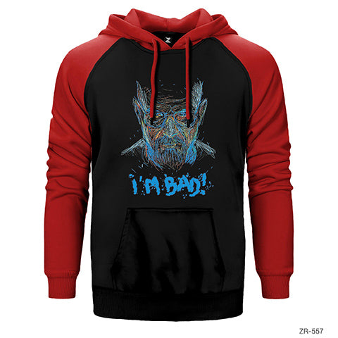 Breaking Bad I am Bad Çift Renk Reglan Kol Sweatshirt / Hoodie