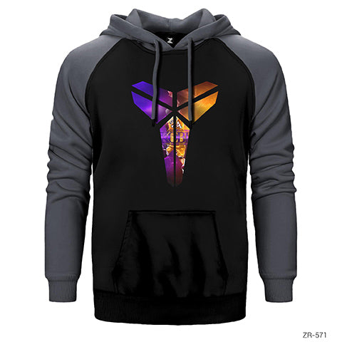 Kobe Bryant Logo Çift Renk Reglan Kol Sweatshirt / Hoodie