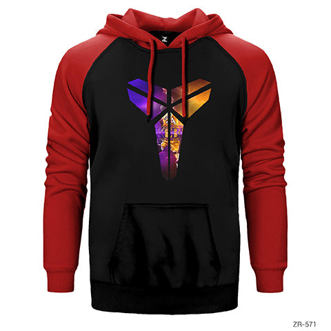 Kobe Bryant Logo Çift Renk Reglan Kol Sweatshirt / Hoodie