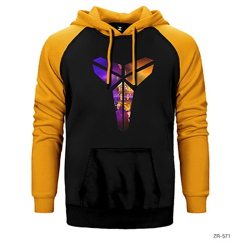 Kobe Bryant Logo Çift Renk Reglan Kol Sweatshirt / Hoodie