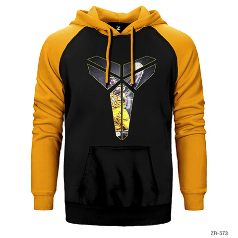 Kobe Bryant Logo 3 Çift Renk Reglan Kol Sweatshirt / Hoodie