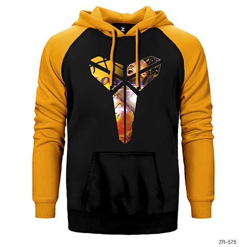 Kobe Bryant Logo 5 Çift Renk Reglan Kol Sweatshirt / Hoodie