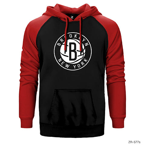 Brooklyn Nets 2 Çift Renk Reglan Kol Sweatshirt / Hoodie