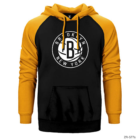 Brooklyn Nets 2 Çift Renk Reglan Kol Sweatshirt / Hoodie