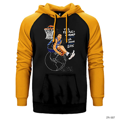 Aeron Gordon Slam Dunk Çift Renk Reglan Kol Sweatshirt / Hoodie